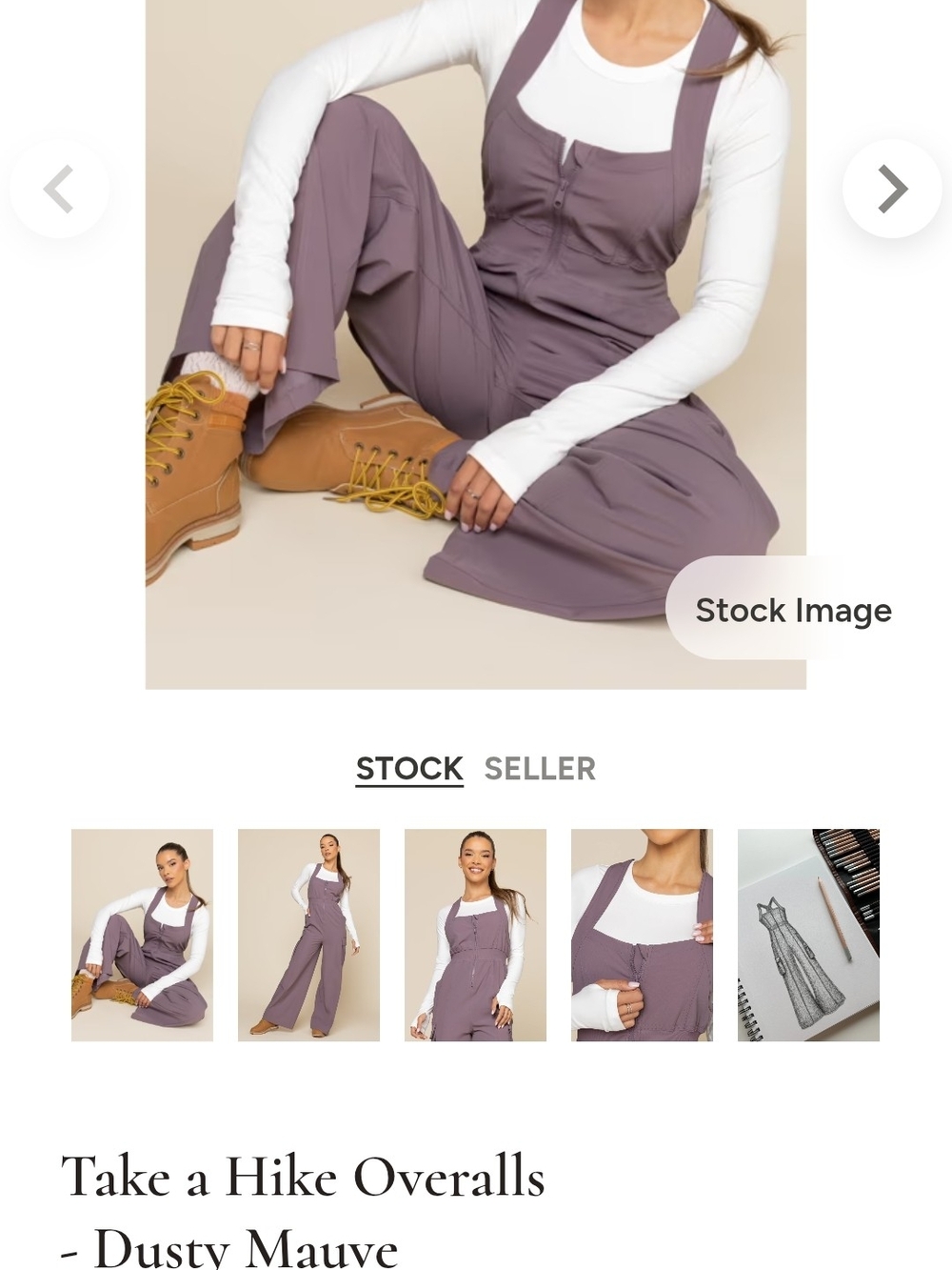 POPFLEX Take a Hike Overalls Jumpsuit in Dusty Mauve